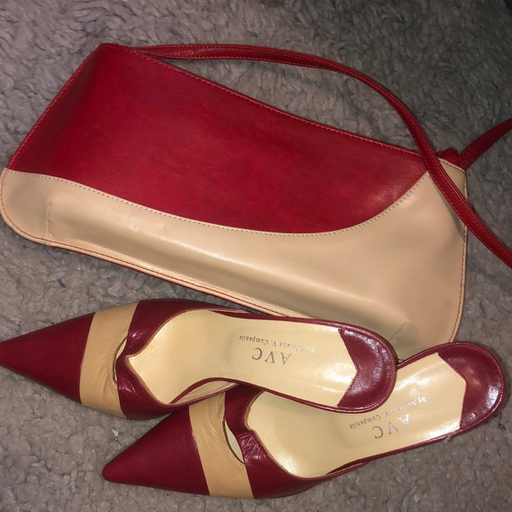AVC Adriana V. Campanile Shoe and Purse Set